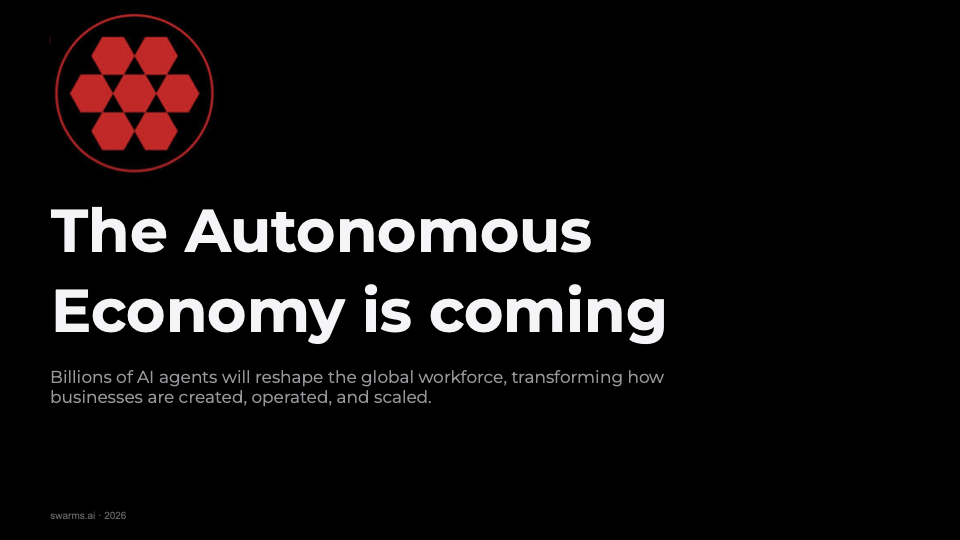 Founders keynote on the autonomous economy at AI Salon